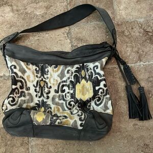Isabella Fiore hobo ikat leather bag gorgeous